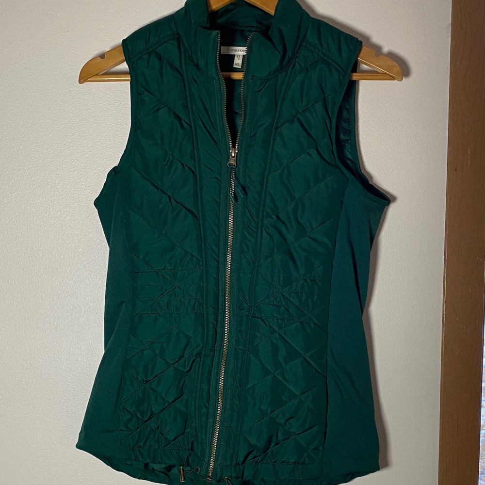 Maurices Green Quilted Vest